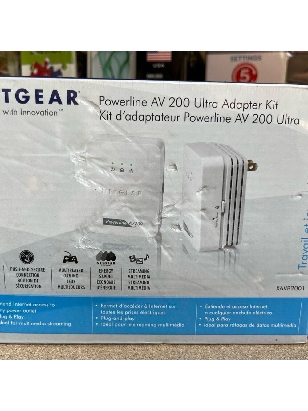 COPY - NEW/SEALED NETGEAR Powerline AV+200 Ultra Adapter Kit XAVB2501